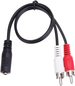 Universal RCA Cable 3.5mm Jack Stereo Audio Cable Female to 2RCA Male Socket to Headphone 3.5 AUX Y Adapter for DVD Amplifiers Universal RCA Cable 3.5mm Jack Stereo Audio Cable Female to 2RCA Male Socket to Headphone 3.5 AUX Y Adapter for DVD Amplifiers