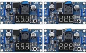 Aomoproing 4 Pieces Adjustable LM2596S DC-DC Buck Converter Reduced Voltage Regulator Power Module 36V 24V 12V to 5V 2A Voltage Stabilizer with Digital Voltmeter Display Aomoproing 4 Pieces Adjustable LM2596S DC-DC Buck Converter Reduced Voltage Regulator Power Module 36V 24V 12V to 5V 2A Voltage Stabilizer with Digital Voltmeter Display