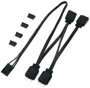 1 to 4 ARGB Splitter Extension Cable Connect to 5V 3-Pin ARGB for Commander Core and ICUE Commander CORE XT-AB01 1 to 4 ARGB Splitter Extension Cable Connect to 5V 3-Pin ARGB for Commander Core and ICUE Commander CORE XT-AB01