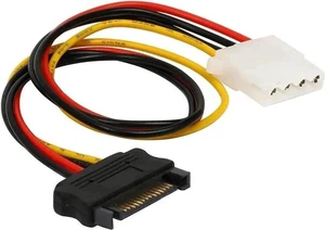 12 Inch SATA Male to 4 Pin Molex LP4 Female Power Adapter Cable, SATA to IDE LP4 Converter Cord for 12V 5V IDE Hard Drive DVD Optical Drive 12 Inch SATA Male to 4 Pin Molex LP4 Female Power Adapter Cable, SATA to IDE LP4 Converter Cord for 12V 5V IDE Hard Drive DVD Optical Drive