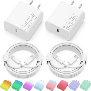 iPhone Charger Fast Charging USB C Charger iPhone 14 Charger 2 Pack 20W USB C Wall Charger Block with 2 Pack 6FT USB C to Lightning Cable for iPhone 14 13 12 11 Pro Max XR XS X iPad iPhone Charger Fast Charging USB C Charger iPhone 14 Charger 2 Pack 20W USB C Wall Charger Block with 2 Pack 6FT USB C to Lightning Cable for iPhone 14 13 12 11 Pro Max XR XS X iPad