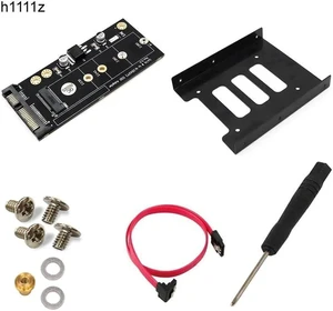 M2 to SATA Adapter M.2 NGFF SATA SSD Raiser Expansion Card for 2230 2242 2260 2280mm M.2 Solid State Disk with 3.5" Bracket Tray M2 to SATA Adapter M.2 NGFF SATA SSD Raiser Expansion Card for 2230 2242 2260 2280mm M.2 Solid State Disk with 3.5" Bracket Tray