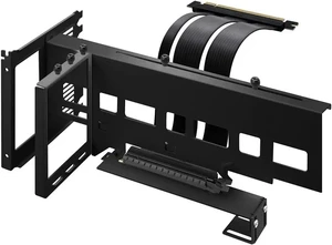 Vertical PCIe 4.0 GPU Mount Bracket Graphic Card Holder with 5V 3 Pin ARGB LED Module, Video Card VGA Support Kit with PCIe 4.0 X16 Gen4 17cm/6.69in Riser Cable 90 Degree Right Angle (Black) Vertical PCIe 4.0 GPU Mount Bracket Graphic Card Holder with 5V 3 Pin ARGB LED Module, Video Card VGA Support Kit with PCIe 4.0 X16 Gen4 17cm/6.69in Riser Cable 90 Degree Right Angle (Black)