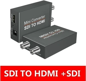 SDI (SD-SDI/HD-SDI/3G-SDI) to HDMI Converter with SDI Loop Out 1080P60hz SD/HD/3G SDI Audio Video Converter for Camera Projector SDI DVR SDI (SD-SDI/HD-SDI/3G-SDI) to HDMI Converter with SDI Loop Out 1080P60hz SD/HD/3G SDI Audio Video Converter for Camera Projector SDI DVR
