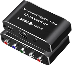 YPbPr to HDMI Converter, Component to HDMI Adapter , 5RCA RGB YPbPr to HDMI Converter Supports 1080P 60Hz Video Audio for Laptop DVD Xbox One PS4 Nintendo to HDTV Monitor and Projecto YPbPr to HDMI Converter, Component to HDMI Adapter , 5RCA RGB YPbPr to HDMI Converter Supports 1080P 60Hz Video Audio for Laptop DVD Xbox One PS4 Nintendo to HDTV Monitor and Projecto