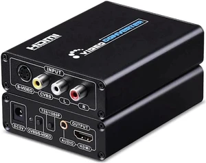 3RCA AV CVBS Composite & S-Video R/L Audio to HDMI Converter Adapter Support 720P/1080P for PS2 PS3 NES SNES Nintendo 64 HDTV 3RCA AV CVBS Composite & S-Video R/L Audio to HDMI Converter Adapter Support 720P/1080P for PS2 PS3 NES SNES Nintendo 64 HDTV