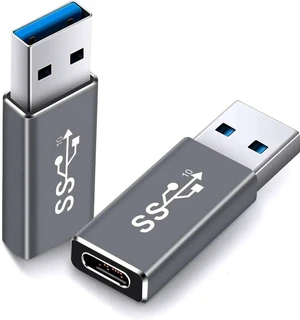 Electop Updated USB 3.1 GEN 2 Male to Type C Female Adapter (2 Pack) Support Double Sides 10Gbps Charging & Data Transfer USB A to USB C 3.1 Converter(Space Gery) Electop Updated USB 3.1 GEN 2 Male to Type C Female Adapter (2 Pack) Support Double Sides 10Gbps Charging & Data Transfer USB A to USB C 3.1 Converter(Space Gery)
