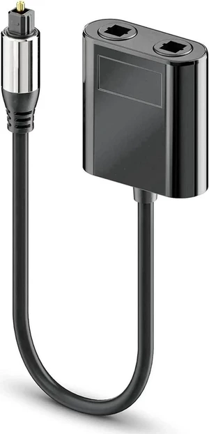 Optical Fiber Splitter 1 in 2 Out Optical Audio Splitter, Upgraded Fiber Optical Splitter with Connectors for CD Player, DVD Player Optical Fiber Splitter 1 in 2 Out Optical Audio Splitter, Upgraded Fiber Optical Splitter with Connectors for CD Player, DVD Player