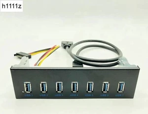 7 Port USB 3.0 Hub 5Gbs 5.25" CD-ROM Drive Bay CD ROM Front Panel for Computer Case + USB 3.0 19-pin Header to Type-A Male Cable 7 Port USB 3.0 Hub 5Gbs 5.25" CD-ROM Drive Bay CD ROM Front Panel for Computer Case + USB 3.0 19-pin Header to Type-A Male Cable
