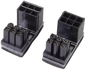 2 Pack ATX 6Pin 180 Degree Angled GPU Power Adapter, PCIe 6-Pin Female to Male U-Turn Connector for NVIDIA AMD ASUS Gigabyte MSI Sapphire RX GTX RTX Graphics Card 2 Pack ATX 6Pin 180 Degree Angled GPU Power Adapter, PCIe 6-Pin Female to Male U-Turn Connector for NVIDIA AMD ASUS Gigabyte MSI Sapphire RX GTX RTX Graphics Card