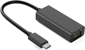 USB-C to RJ45 Ethernet Adapter, USB 2.0 Type-C 10/100 Mbps Fast LAN Network Card with Realtek RTL8152 Chip, Plug and Play for MacBook, Chromebook, Windows 8.1+ USB-C to RJ45 Ethernet Adapter, USB 2.0 Type-C 10/100 Mbps Fast LAN Network Card with Realtek RTL8152 Chip, Plug and Play for MacBook, Chromebook, Windows 8.1+