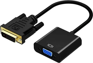 DVI to VGA Adapter,1080p Active DVI-D to VGA Adapter Converter 24+1 Male to Female Adapter DVI to VGA Adapter,1080p Active DVI-D to VGA Adapter Converter 24+1 Male to Female Adapter