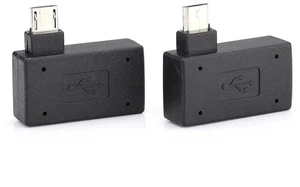 OTG Adapter, 90 Right + Left Angle USB Port Adapter, Micro OTG, 2 Pack Compatible with Firestick 2nd Gen, 3rd Gen and 4K, Android Smartphones, Tablets, Rii, OTG Adapter, 90 Right + Left Angle USB Port Adapter, Micro OTG, 2 Pack Compatible with Firestick 2nd Gen, 3rd Gen and 4K, Android Smartphones, Tablets, Rii,