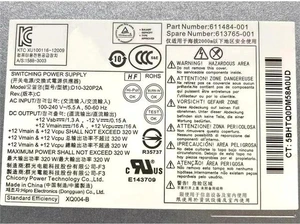 320W 503377-001 508153-001 D10-320P2A 611484-001 613765-001 for 6000 6200 6300 8000 8100 8200 8300 600 800 G1 MT Power Supply 320W 503377-001 508153-001 D10-320P2A 611484-001 613765-001 for 6000 6200 6300 8000 8100 8200 8300 600 800 G1 MT Power Supply