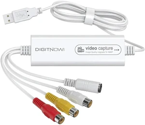 VHS to Digital Converter, Video Capture USB 2.0 Capture Card Device, Convert Analog to Digital, with VHS Hi8 VCR TV Mini DV to DVD Digital Adapter, for Mac OS Android WinXP/7/8/10 VHS to Digital Converter, Video Capture USB 2.0 Capture Card Device, Convert Analog to Digital, with VHS Hi8 VCR TV Mini DV to DVD Digital Adapter, for Mac OS Android WinXP/7/8/10