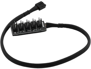 FOR Host Case PC Cooler Fan Power Cable 1 Female to 5 Male 4Pin Socket Fan Hub Splitter Cable for 4Pin PWM Cooling Fan FOR Host Case PC Cooler Fan Power Cable 1 Female to 5 Male 4Pin Socket Fan Hub Splitter Cable for 4Pin PWM Cooling Fan