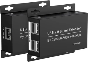 USB Extender Over Ethernet 200ft USB2.0 HUB RJ45 Cat5e 6 up to 480Mbps with Power Adapter 2 Cameras Work in Sync Support Windows MacOS Android Linux USB Extender Over Ethernet 200ft USB2.0 HUB RJ45 Cat5e 6 up to 480Mbps with Power Adapter 2 Cameras Work in Sync Support Windows MacOS Android Linux