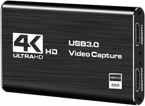4K USB 3.0 Video Capture Card HDMI-compatible 1080P 60Hz HD Video Recorder Grabber For PS4 OBS Game Recording Live Streaming (OZC3) 4K USB 3.0 Video Capture Card HDMI-compatible 1080P 60Hz HD Video Recorder Grabber For PS4 OBS Game Recording Live Streaming (OZC3)