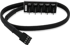 Fan Hub Splitter Extension Cable, 1 to 5 Way Power Supply Cable PWM PC Motherboard Case Fan Power Adapter Extension Cord Hub for Desktop Computer Case 4-Pin and 3-Pin Cooling Fan Fan Hub Splitter Extension Cable, 1 to 5 Way Power Supply Cable PWM PC Motherboard Case Fan Power Adapter Extension Cord Hub for Desktop Computer Case 4-Pin and 3-Pin Cooling Fan