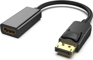 4K DisplayPort to HDMI Adapter, Uni-Directional DP 1.2 Computer to HDMI 1.4 Screen Gold-Plated DP Display Port to HDMI Adapter (Male to Female) Compatible with D.ell H.P and Other Passive 4K DisplayPort to HDMI Adapter, Uni-Directional DP 1.2 Computer to HDMI 1.4 Screen Gold-Plated DP Display Port to HDMI Adapter (Male to Female) Compatible with D.ell H.P and Other Passive
