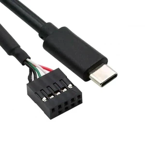 50cm USB 2.0 Motherboard 9/10Pin Header to USB-C Cable, Internal Front Panel Type-C Wire for Mini Monitor, Sensor Panel & Camera 50cm USB 2.0 Motherboard 9/10Pin Header to USB-C Cable, Internal Front Panel Type-C Wire for Mini Monitor, Sensor Panel & Camera