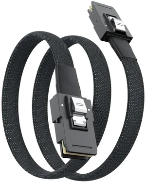 0.5m/1.6ft SFF-8087 Male to Male Internal Mini SAS 6Gbps Cable, 100-Ohm Shielded SAS Wire Hot-Swap Compatible for Server RAID Card, Storage Backplane & SATA HDD RAID Array 0.5m/1.6ft SFF-8087 Male to Male Internal Mini SAS 6Gbps Cable, 100-Ohm Shielded SAS Wire Hot-Swap Compatible for Server RAID Card, Storage Backplane & SATA HDD RAID Array