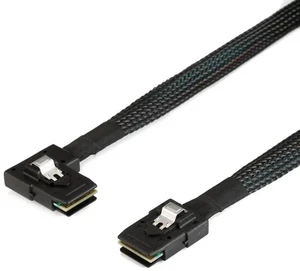 80cm Ultra Slim Flat SFF-8087 to SFF-8087 Mini SAS Cable, 36Pin Left 90 Degree Angled Server RAID Data Cable for Storage Backplane & PCIe RAID Controller 80cm Ultra Slim Flat SFF-8087 to SFF-8087 Mini SAS Cable, 36Pin Left 90 Degree Angled Server RAID Data Cable for Storage Backplane & PCIe RAID Controller