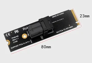 PH49-M2 M.2 M-Key PCIe 4.0 Adapter Card, 2280 NGFF M.2 to SFF-8643 / SFF-8639 U.2 NVMe Storage Converter, Compatible PCIe X4/X8/X16 Gen3.0/Gen4.0 Server Extension Dongle PH49-M2 M.2 M-Key PCIe 4.0 Adapter Card, 2280 NGFF M.2 to SFF-8643 / SFF-8639 U.2 NVMe Storage Converter, Compatible PCIe X4/X8/X16 Gen3.0/Gen4.0 Server Extension Dongle