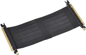 PCIe x16 Flexible Riser Card Extension Cable, PCI Express 16X Slot Male to Female Port Adapter GPU Add-On Extension Cord PCIe x16 Flexible Riser Card Extension Cable, PCI Express 16X Slot Male to Female Port Adapter GPU Add-On Extension Cord