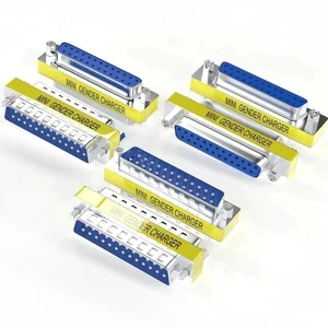6-Pack DB25 RS232 Serial Gender Changer Coupler Adapters, 25Pin Female to Female & Male to Male Mini DB25 Serial Connector for Serial Devices, Industrial Controllers, POS Machines 6-Pack DB25 RS232 Serial Gender Changer Coupler Adapters, 25Pin Female to Female & Male to Male Mini DB25 Serial Connector for Serial Devices, Industrial Controllers, POS Machines