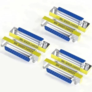 6 Pack DB25 Female to Female RS232 Serial Coupler, D-SUB 25Pin Gender Changer Extender Adapter for Industrial Serial Controllers, POS, Testing Equipment 6 Pack DB25 Female to Female RS232 Serial Coupler, D-SUB 25Pin Gender Changer Extender Adapter for Industrial Serial Controllers, POS, Testing Equipment