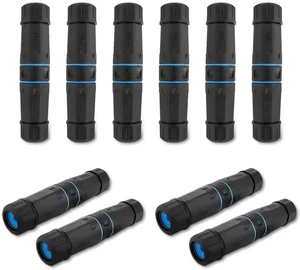 10 Pack IP68 Waterproof RJ45 Shielded Coupler, Pure Copper Female to Female LAN Cable Extension Connector, Outdoor Dustproof Waterproof Ethernet Coupler Compatible with Cat5 Cat5e Cat6 Cat7 Cat8 Netwo 10 Pack IP68 Waterproof RJ45 Shielded Coupler, Pure Copper Female to Female LAN Cable Extension Connector, Outdoor Dustproof Waterproof Ethernet Coupler Compatible with Cat5 Cat5e Cat6 Cat7 Cat8 Netwo