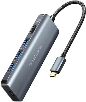 5-in-1 USB C Multiport Hub with 8K HDMI 2.1, 100W PD Charging & 3 USB3.0 Ports, 8K@30Hz / 4K@120Hz Video Output, Space Grey Type-C Dock Compatible with MacBook Pro, Steam Deck, Surface Pro, Dell XPS 5-in-1 USB C Multiport Hub with 8K HDMI 2.1, 100W PD Charging & 3 USB3.0 Ports, 8K@30Hz / 4K@120Hz Video Output, Space Grey Type-C Dock Compatible with MacBook Pro, Steam Deck, Surface Pro, Dell XPS