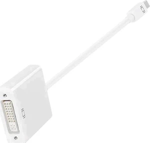 White Passive Mini DisplayPort to DVI-D Adapter, Thunderbolt Compatible MDP to DVI Converter, Max Resolution 1080P/1920×1200 White Passive Mini DisplayPort to DVI-D Adapter, Thunderbolt Compatible MDP to DVI Converter, Max Resolution 1080P/1920×1200