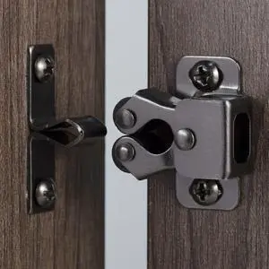 Cabinet Latch Double Roller Catch, Black Nickel, 4 PCS | Hardware for Cupboard Closet Kitchen, Cabinet Door Latches and Catches Cabinet Latch Double Roller Catch, Black Nickel, 4 PCS | Hardware for Cupboard Closet Kitchen, Cabinet Door Latches and Catches