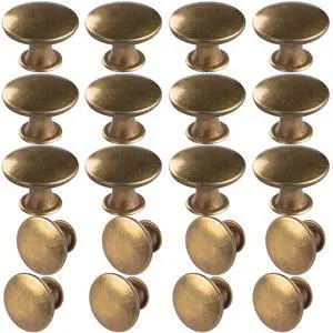 6 Pack Antique Brass Kitchen Cabinet Knobs Round Drawer Pulls | antique brass knobs for kitchen cabinets, dressers, bathroom doors. Includes 3 screw lengths, 6 sets each. 6 Pack Antique Brass Kitchen Cabinet Knobs Round Drawer Pulls | antique brass knobs for kitchen cabinets, dressers, bathroom doors. Includes 3 screw lengths, 6 sets each.