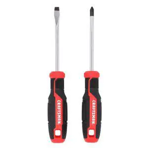 CRAFTSMAN 2 Pc Screwdriver Set, Phillips Screwdriver #2 and 1/4 In Flathead (CMHT65133) CRAFTSMAN 2 Pc Screwdriver Set, Phillips Screwdriver #2 and 1/4 In Flathead (CMHT65133)