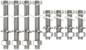 8 PCS 304 Stainless Steel Post Attachment Kit | Sign Mounting Hardware (Bolts & Nuts), Sign Post Mounting Hardware, For U Channel Post 8 PCS 304 Stainless Steel Post Attachment Kit | Sign Mounting Hardware (Bolts & Nuts), Sign Post Mounting Hardware, For U Channel Post