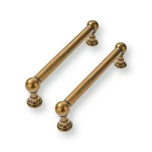2 Pack 3-3/4 Inch Solid Kitchen Cabinet Handles Antique Brass Heavy Duty Cabinet Pulls Drawer Pulls Cabinet Hardware Kitchen Handles for Cabinets Cupboard Handles 2 Pack 3-3/4 Inch Solid Kitchen Cabinet Handles Antique Brass Heavy Duty Cabinet Pulls Drawer Pulls Cabinet Hardware Kitchen Handles for Cabinets Cupboard Handles