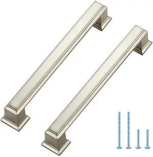 Gold Cabinet Pulls, 5 Inch (128mm), 1 Pack | Zinc Alloy Handles, Square Bar Grip, Kitchen Cabinet Update, For Cupboards, Drawers, Dressers, Furniture Hardware Projects Gold Cabinet Pulls, 5 Inch (128mm), 1 Pack | Zinc Alloy Handles, Square Bar Grip, Kitchen Cabinet Update, For Cupboards, Drawers, Dressers, Furniture Hardware Projects