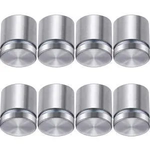 8 Pcs Sign Standoff Screw Wall Mounts, 1 X 1 Inch,Silver | Stainless Steel, Lightweight and Easy to Use or Install, Rustproof, Scratch Proof and Corrosion Resistant, for Indoor Outdoor 8 Pcs Sign Standoff Screw Wall Mounts, 1 X 1 Inch,Silver | Stainless Steel, Lightweight and Easy to Use or Install, Rustproof, Scratch Proof and Corrosion Resistant, for Indoor Outdoor