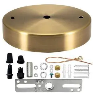 Pendant Light Canopy Kit, 4.7" UL Vintage Chandelier Light Plate | Ceiling Light Plate for Pendant Light With All Mounting Hardware Included, Lighting Fixture Cover Plate For Easy Installation Pendant Light Canopy Kit, 4.7" UL Vintage Chandelier Light Plate | Ceiling Light Plate for Pendant Light With All Mounting Hardware Included, Lighting Fixture Cover Plate For Easy Installation