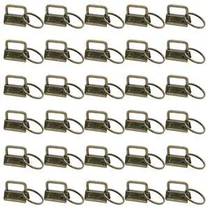 30PCS 1 Inch Key Fob Hardware Kit, Durable Bronze Metal Keychain Clamps with Key Rings for DIY Wristlet Keychains, Lanyards, Bag Straps, Belts, Wallets and Ribbon Crafts (Bronze) 30PCS 1 Inch Key Fob Hardware Kit, Durable Bronze Metal Keychain Clamps with Key Rings for DIY Wristlet Keychains, Lanyards, Bag Straps, Belts, Wallets and Ribbon Crafts (Bronze)
