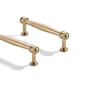 2 Pack 3-3/4 inch(96mm) Center to Center Brushed Brass Cabinet Pulls Solid Cabinet Hardware Heavy-Duty Drawer Pulls Kitchen Handles for Cabinets Cupboard Handles 2 Pack 3-3/4 inch(96mm) Center to Center Brushed Brass Cabinet Pulls Solid Cabinet Hardware Heavy-Duty Drawer Pulls Kitchen Handles for Cabinets Cupboard Handles