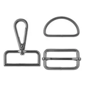 15pcs Bag Hardware Swivel Snap Hooks,Tri-glide Slide Buckles,D Rings for Purse and Bag Making(Gunmetal,1 1/2 inch 15pcs Bag Hardware Swivel Snap Hooks,Tri-glide Slide Buckles,D Rings for Purse and Bag Making(Gunmetal,1 1/2 inch