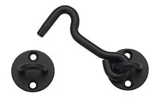 4" Privacy Hook and Eye Gate Door Latch, Easy Barn Door Lock, Black | Solid 5/16" Iron Rod, 2-Layer Powder Coating, Quick Locking for Sliding Barn, Pocket, Closet, Screen Doors, Indoor/Outdoor 4" Privacy Hook and Eye Gate Door Latch, Easy Barn Door Lock, Black | Solid 5/16" Iron Rod, 2-Layer Powder Coating, Quick Locking for Sliding Barn, Pocket, Closet, Screen Doors, Indoor/Outdoor