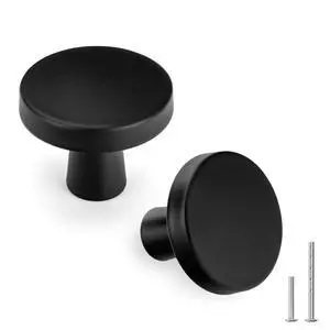 5 Pack Matte Black Cabinet Knobs for Kitchen Dresser Drawers | Dresser Knobs, Zinc Alloy, Closet Knobs, Bathroom Cabinet Knobs, Easy Installation, Screws Included 5 Pack Matte Black Cabinet Knobs for Kitchen Dresser Drawers | Dresser Knobs, Zinc Alloy, Closet Knobs, Bathroom Cabinet Knobs, Easy Installation, Screws Included