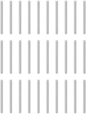 50pcs Dowel Pins M2(2mm) x 30mm 304 Stainless Steel Cylindrical Shelf Support Peg Pin Rod Fasten Elements for Metal Devices Wood Furniture DIY Installation, Silver 50pcs Dowel Pins M2(2mm) x 30mm 304 Stainless Steel Cylindrical Shelf Support Peg Pin Rod Fasten Elements for Metal Devices Wood Furniture DIY Installation, Silver