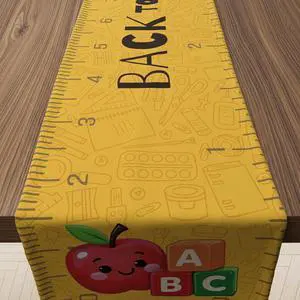 Back to School Decorations - Welcome Back to School Table Runner | First Day of School Decorations for Home Party Favors & Gifts Supplies Back to School Decorations - Welcome Back to School Table Runner | First Day of School Decorations for Home Party Favors & Gifts Supplies
