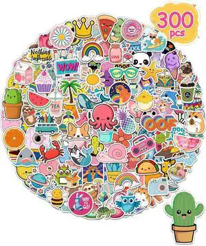 300 Pcs Stickers for Kids, Cute Vinyl Waterproof Stickers for Water Bottle | Treasure Box Toys for Classroom Prizes, Teacher Back to School Supplies Gifts, Sticker Pack for Girls Teens, Party Favors 300 Pcs Stickers for Kids, Cute Vinyl Waterproof Stickers for Water Bottle | Treasure Box Toys for Classroom Prizes, Teacher Back to School Supplies Gifts, Sticker Pack for Girls Teens, Party Favors
